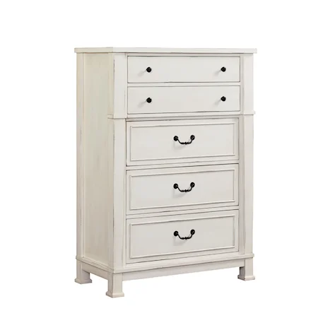 Vintage White Chest of Drawers